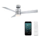 Modern Forms - Axis Indoor/Outdoor 3-Blade 52" Smart Ceiling Fan with LED Light Kit and Remote Control - Lights Canada