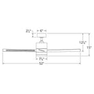 Modern Forms - Axis Indoor/Outdoor 3-Blade 52" Smart Ceiling Fan with LED Light Kit and Remote Control - Lights Canada