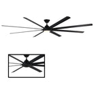 Modern Forms - Hydra Indoor/Outdoor 8-Blade 120" Smart Ceiling Fan with LED Light Kit - Lights Canada