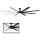 Modern Forms - Hydra Indoor/Outdoor 8-Blade 120" Smart Ceiling Fan with LED Light Kit - Lights Canada