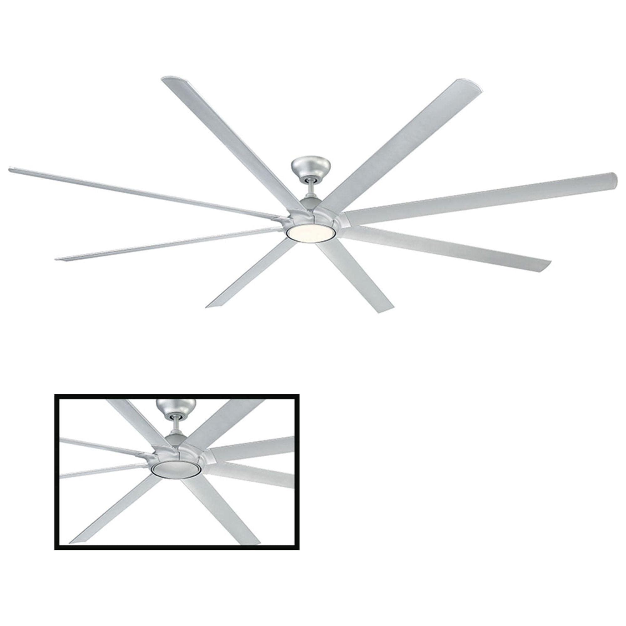 Modern Forms - Hydra Indoor/Outdoor 8-Blade 120" Smart Ceiling Fan with LED Light Kit - Lights Canada