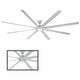 Modern Forms - Hydra Indoor/Outdoor 8-Blade 120" Smart Ceiling Fan with LED Light Kit - Lights Canada