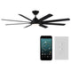 Modern Forms - Hydra Indoor/Outdoor 8-Blade 80" Smart Ceiling Fan with LED Light Kit - Lights Canada