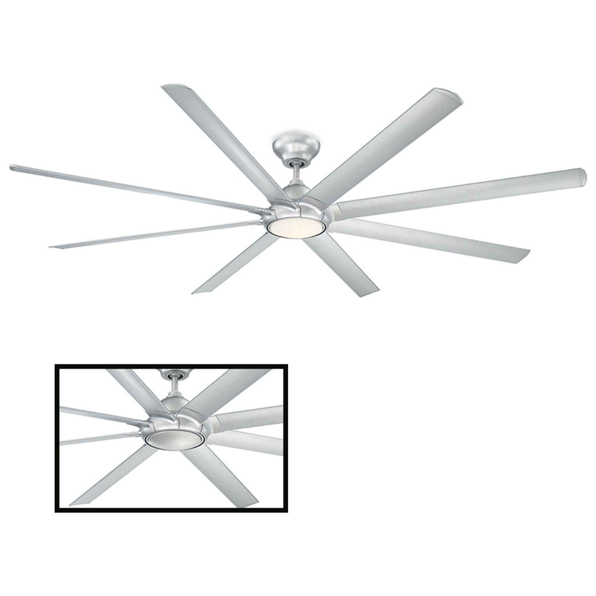 Modern Forms - Hydra Indoor/Outdoor 8-Blade 96" Smart Ceiling Fan with LED Light Kit - Lights Canada