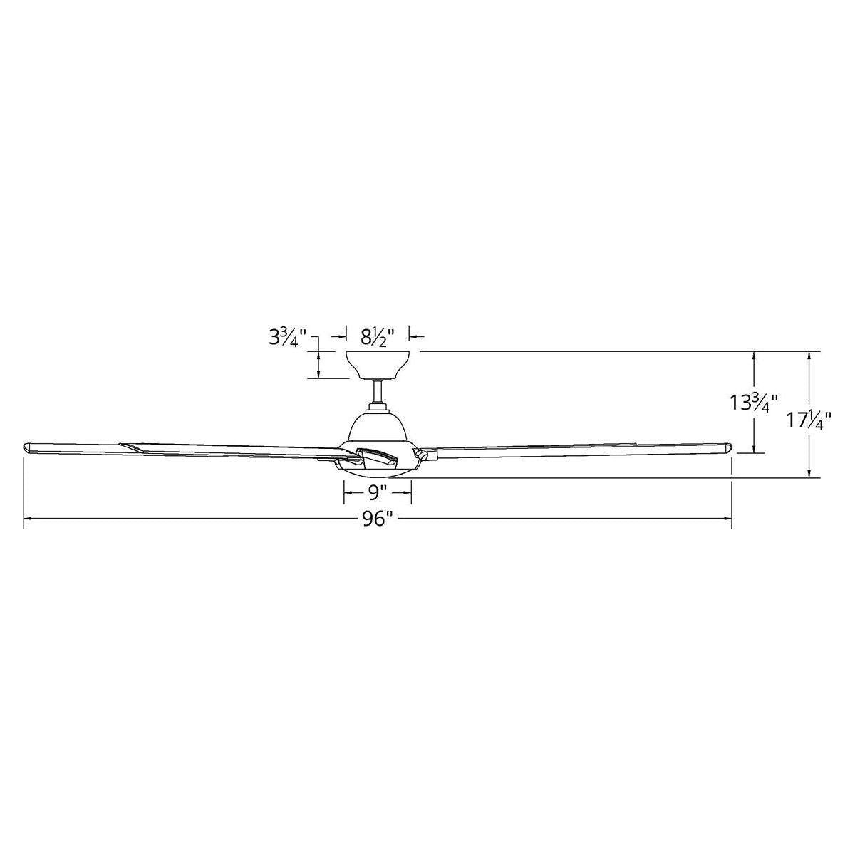 Modern Forms - Hydra Indoor/Outdoor 8-Blade 96" Smart Ceiling Fan with LED Light Kit - Lights Canada