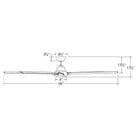 Modern Forms - Hydra Indoor/Outdoor 8-Blade 96" Smart Ceiling Fan with LED Light Kit - Lights Canada