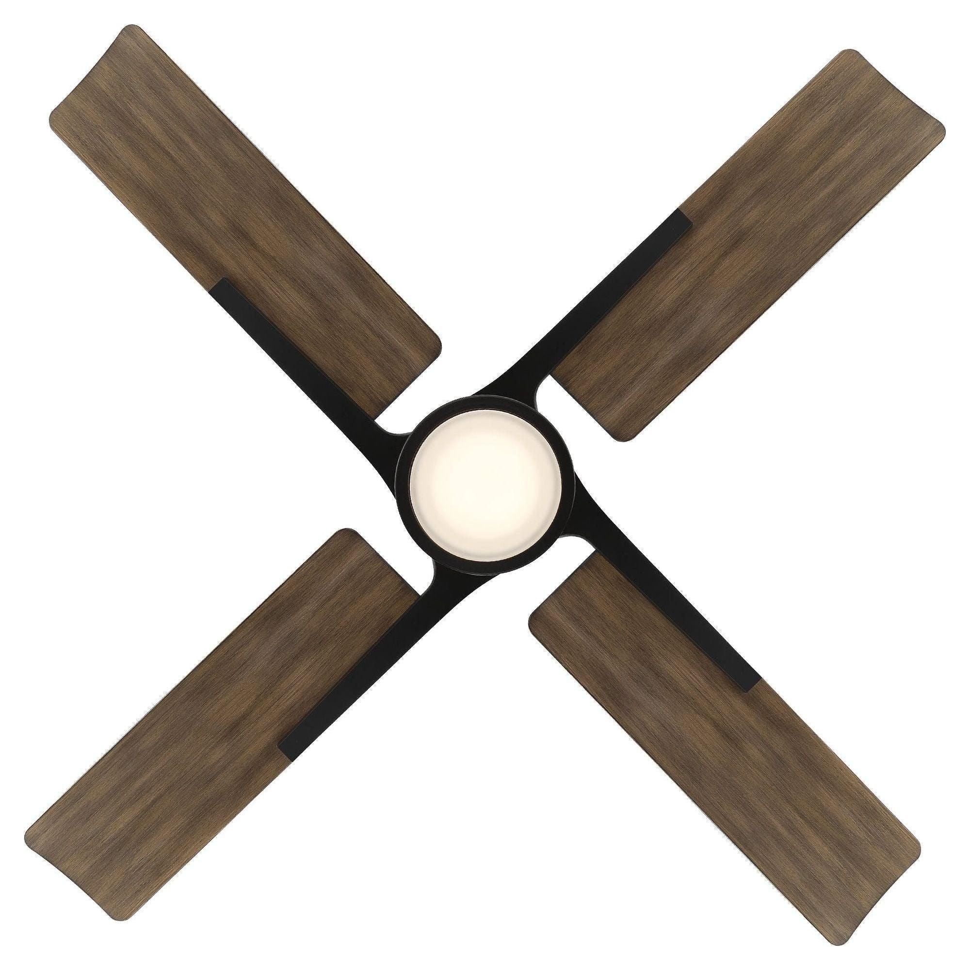 Modern Forms - Cervantes Indoor/Outdoor 4-Blade 56" Smart Ceiling Fan with LED Light Kit and Remote Control - Lights Canada