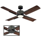 Modern Forms - Cervantes Indoor/Outdoor 4-Blade 56" Smart Ceiling Fan with LED Light Kit and Remote Control - Lights Canada