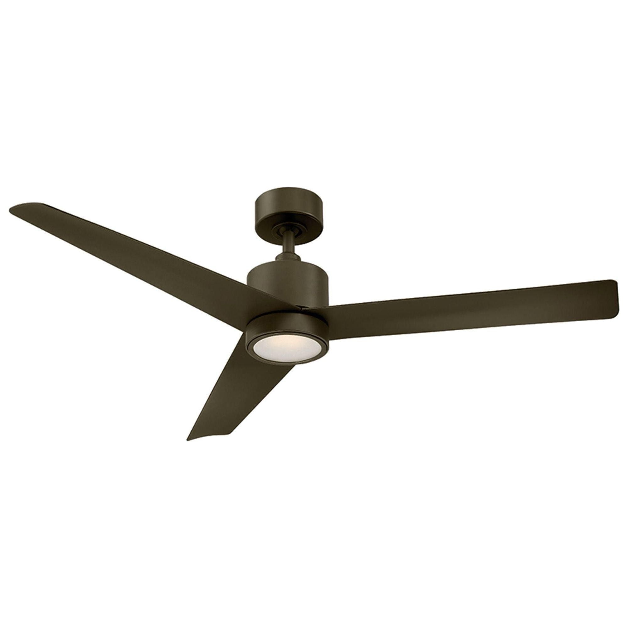 Modern Forms - Lotus Indoor/Outdoor 3-Blade 54" Smart Ceiling Fan with LED Light Kit and Remote Control - Lights Canada