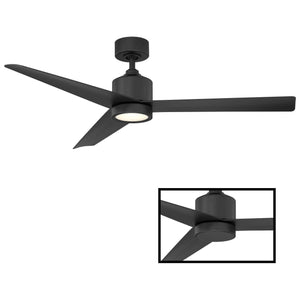 Modern Forms - Lotus Indoor/Outdoor 3-Blade 54" Smart Ceiling Fan with LED Light Kit and Remote Control - Lights Canada