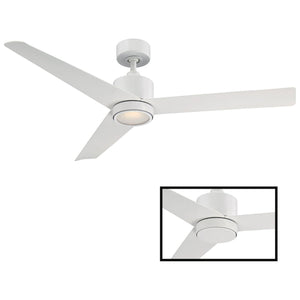 Modern Forms - Lotus Indoor/Outdoor 3-Blade 54" Smart Ceiling Fan with LED Light Kit and Remote Control - Lights Canada