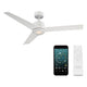 Modern Forms - Lotus Indoor/Outdoor 3-Blade 54" Smart Ceiling Fan with LED Light Kit and Remote Control - Lights Canada