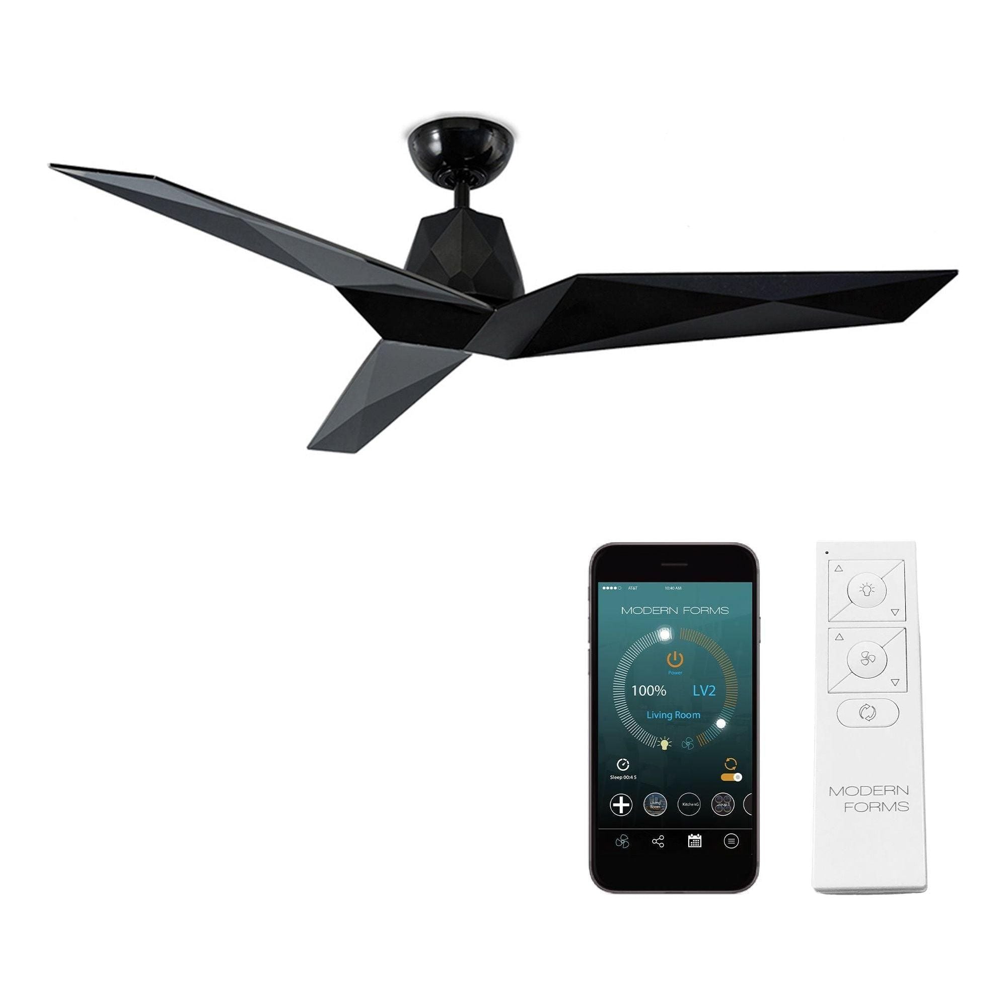 Modern Forms - Vortex Indoor/Outdoor 3-Blade 60" Smart Ceiling Fan with Remote Control - Lights Canada