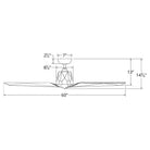 Modern Forms - Vortex Indoor/Outdoor 3-Blade 60" Smart Ceiling Fan with Remote Control - Lights Canada
