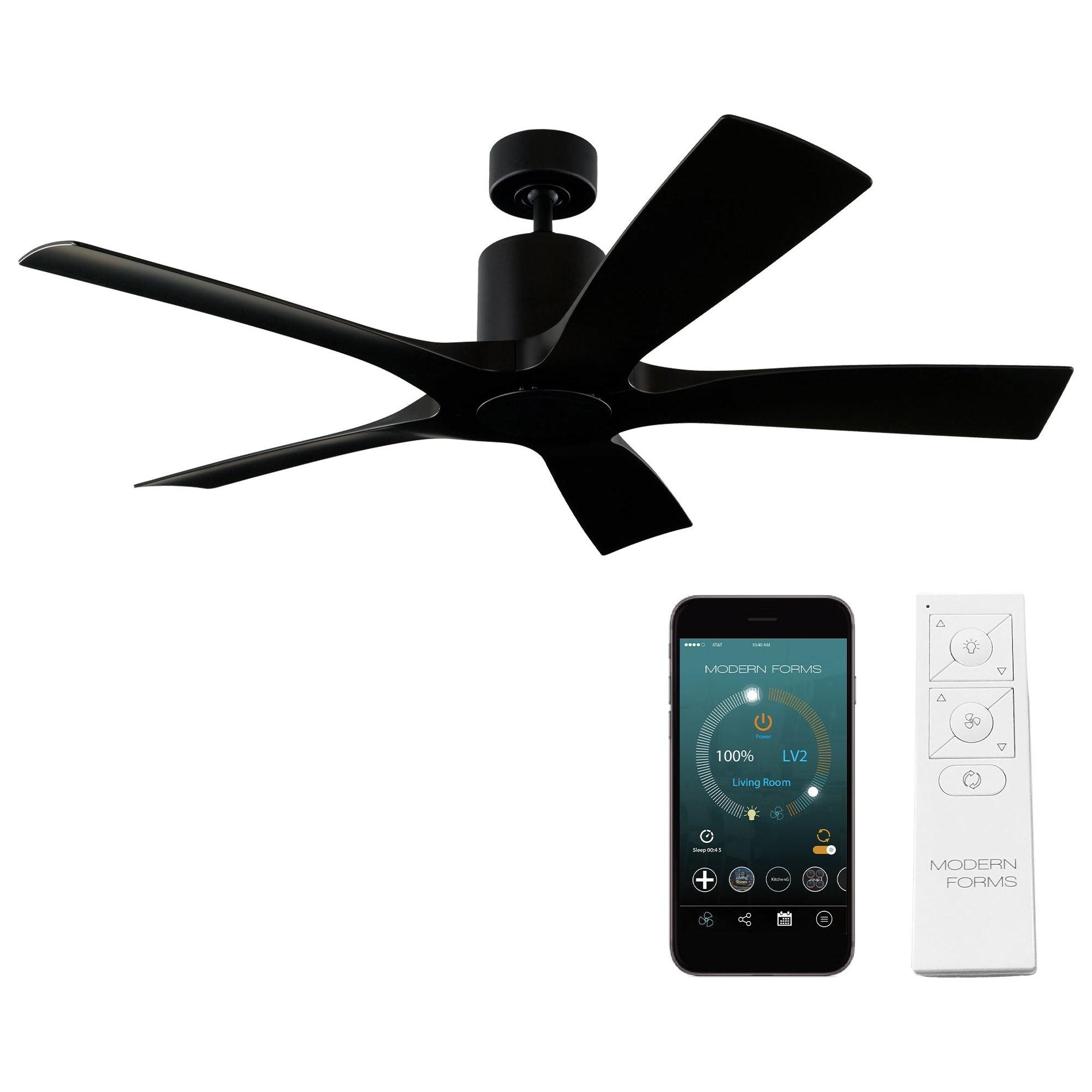 Modern Forms - Aviator Indoor/Outdoor 5-Blade 54" Smart Ceiling Fan with Remote Control - Lights Canada