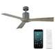 Modern Forms - Aviator Indoor/Outdoor 3-Blade 54" Smart Ceiling Fan with Remote Control - Lights Canada