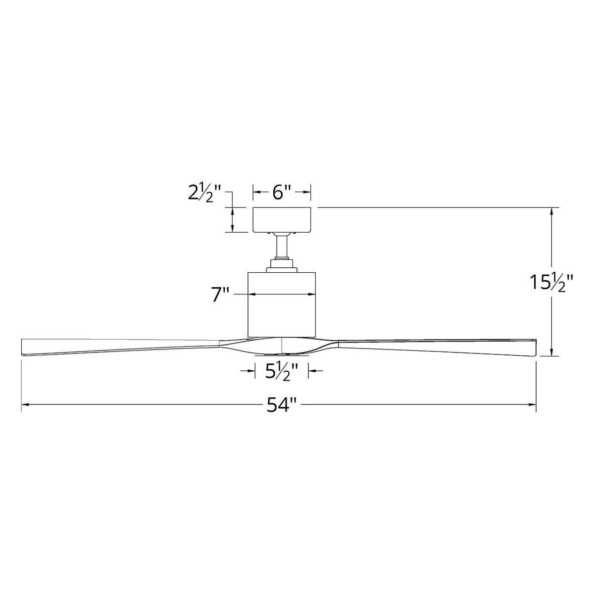 Modern Forms - Aviator Indoor/Outdoor 3-Blade 54" Smart Ceiling Fan with Remote Control - Lights Canada