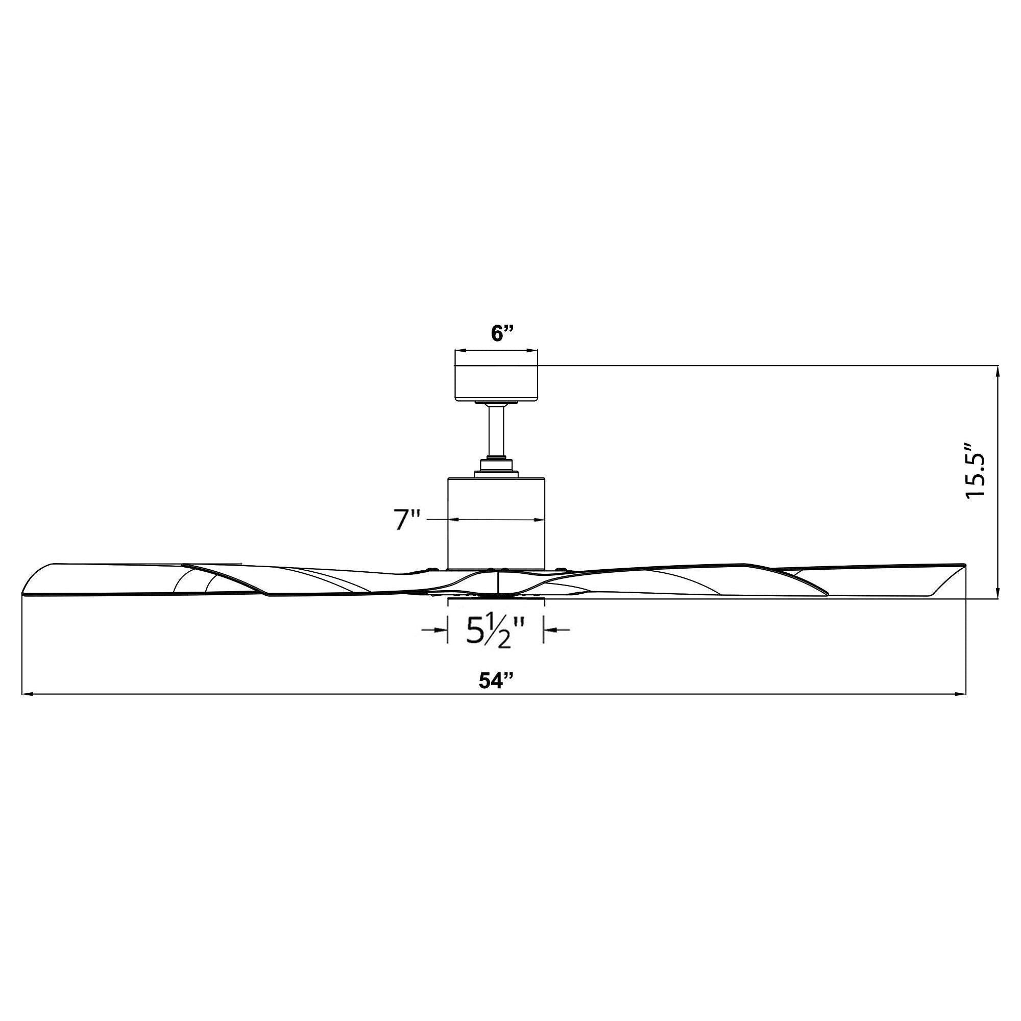 Modern Forms - Aviator Indoor/Outdoor 5-Blade 54" Smart Ceiling Fan with Remote Control - Lights Canada