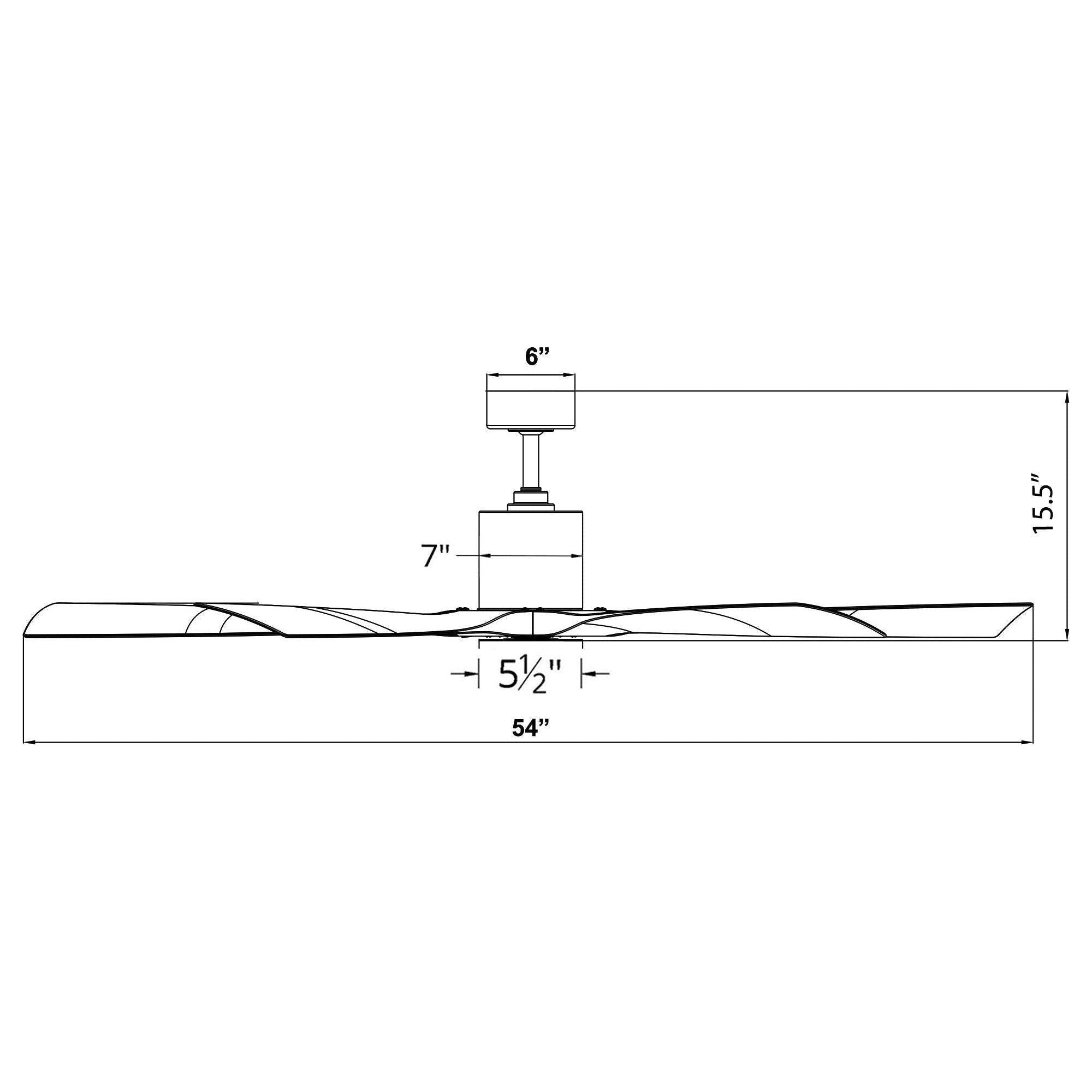 Modern Forms - Aviator Indoor/Outdoor 5-Blade 54" Smart Ceiling Fan with Remote Control - Lights Canada