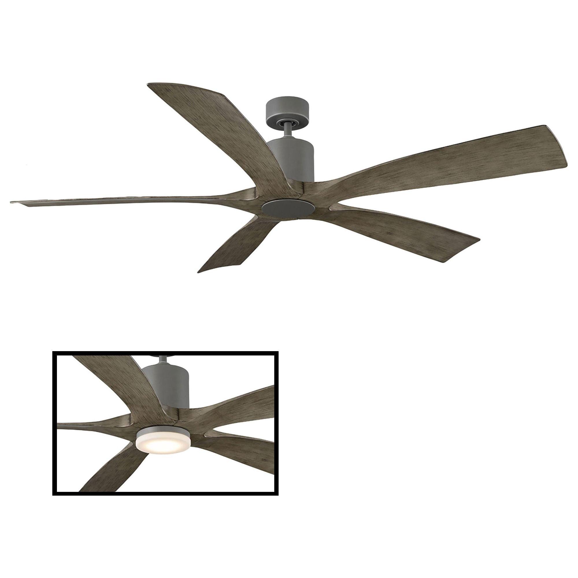 Modern Forms - Aviator Indoor/Outdoor 5-Blade 70" Smart Ceiling Fan with Remote Control - Lights Canada