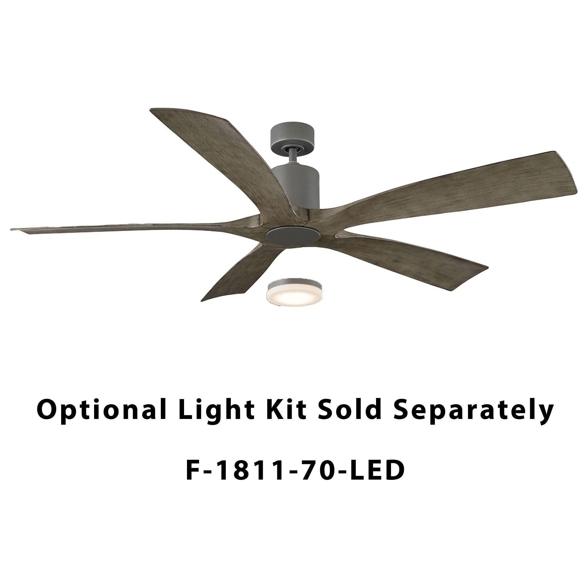 Modern Forms - Aviator Indoor/Outdoor 5-Blade 70" Smart Ceiling Fan with Remote Control - Lights Canada