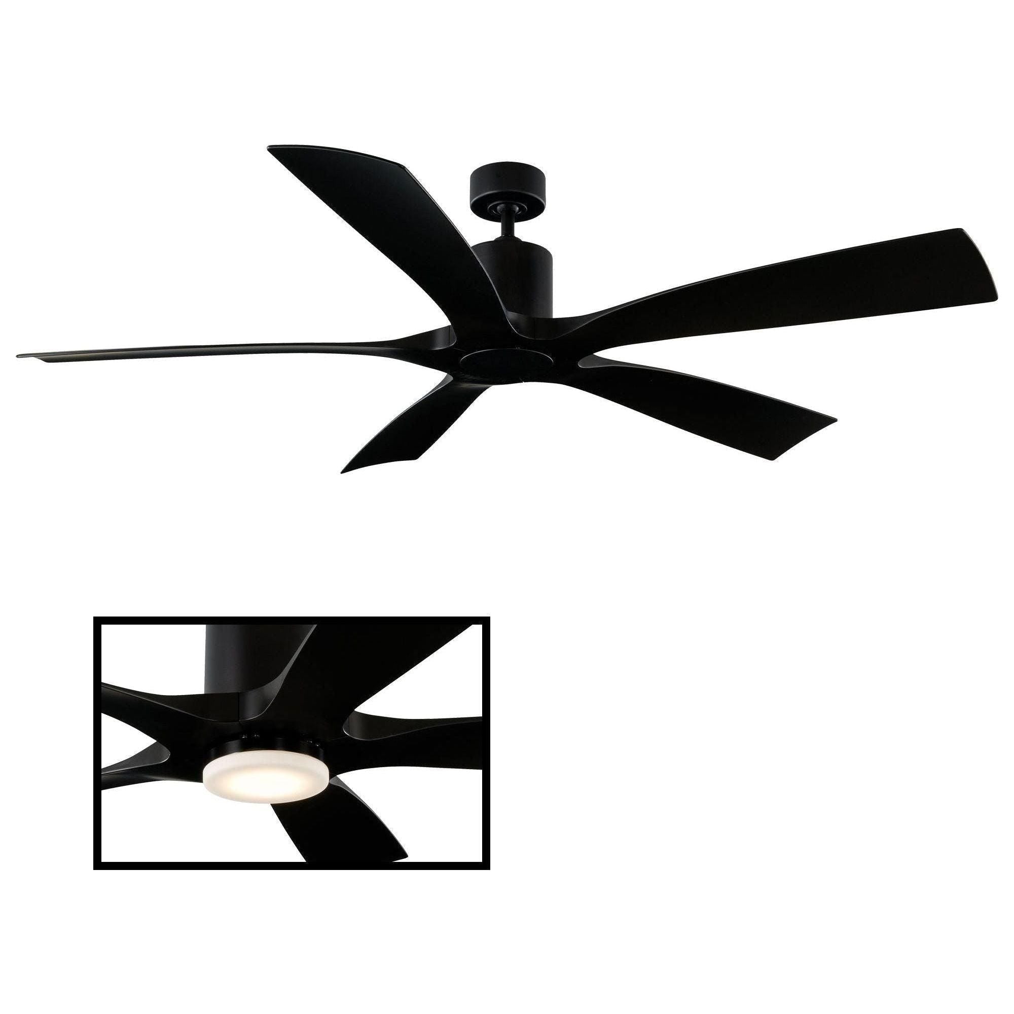 Modern Forms - Aviator Indoor/Outdoor 5-Blade 70" Smart Ceiling Fan with Remote Control - Lights Canada