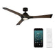 Modern Forms - Woody Indoor/Outdoor 3-Blade 60" Smart Ceiling Fan with LED Light Kit - Lights Canada