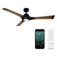 Modern Forms - Woody Indoor/Outdoor 3-Blade 60" Smart Ceiling Fan with LED Light Kit - Lights Canada