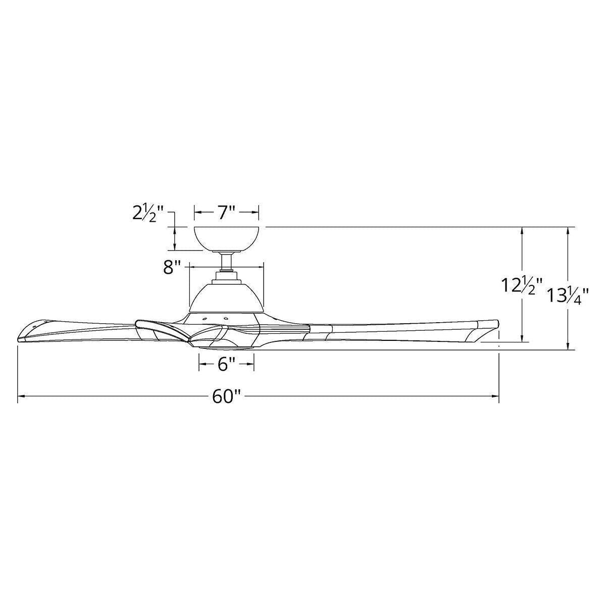 Modern Forms - Woody Indoor/Outdoor 3-Blade 60" Smart Ceiling Fan with LED Light Kit - Lights Canada