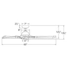 Modern Forms - Woody Indoor/Outdoor 3-Blade 60" Smart Ceiling Fan with LED Light Kit - Lights Canada
