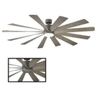 Modern Forms - Windflower Indoor/Outdoor 12-Blade 80" Smart Ceiling Fan with LED Light Kit - Lights Canada