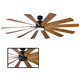 Modern Forms - Windflower Indoor/Outdoor 12-Blade 80" Smart Ceiling Fan with LED Light Kit - Lights Canada
