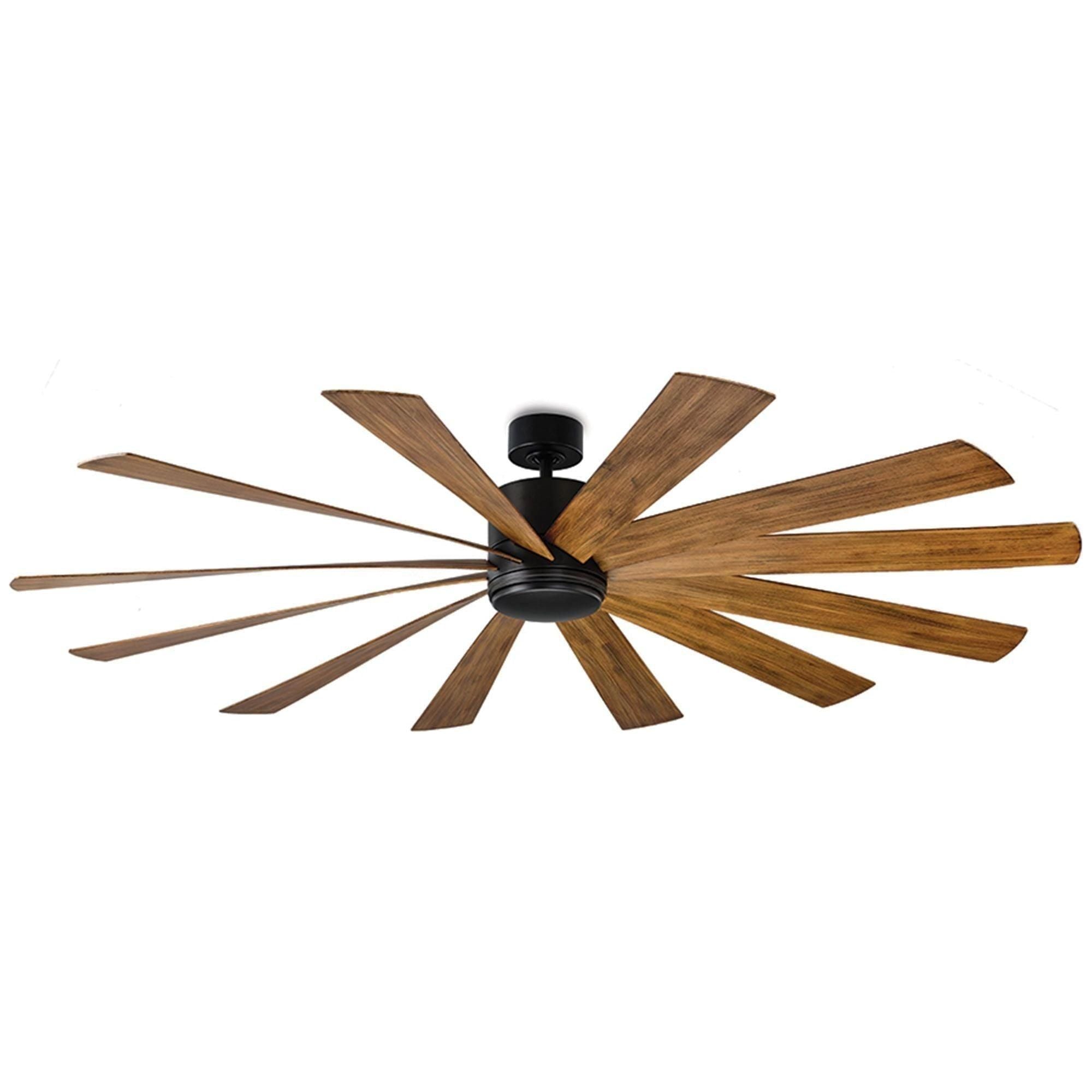 Modern Forms - Windflower Indoor/Outdoor 12-Blade 80" Smart Ceiling Fan with LED Light Kit - Lights Canada