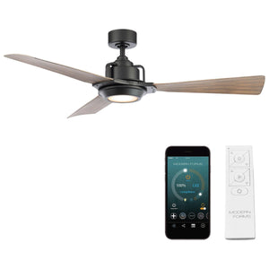 Modern Forms - Osprey Indoor/Outdoor 3-Blade 56" Smart Ceiling Fan with LED Light Kit and Remote Control - Lights Canada