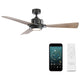 Modern Forms - Osprey Indoor/Outdoor 3-Blade 56" Smart Ceiling Fan with LED Light Kit and Remote Control - Lights Canada