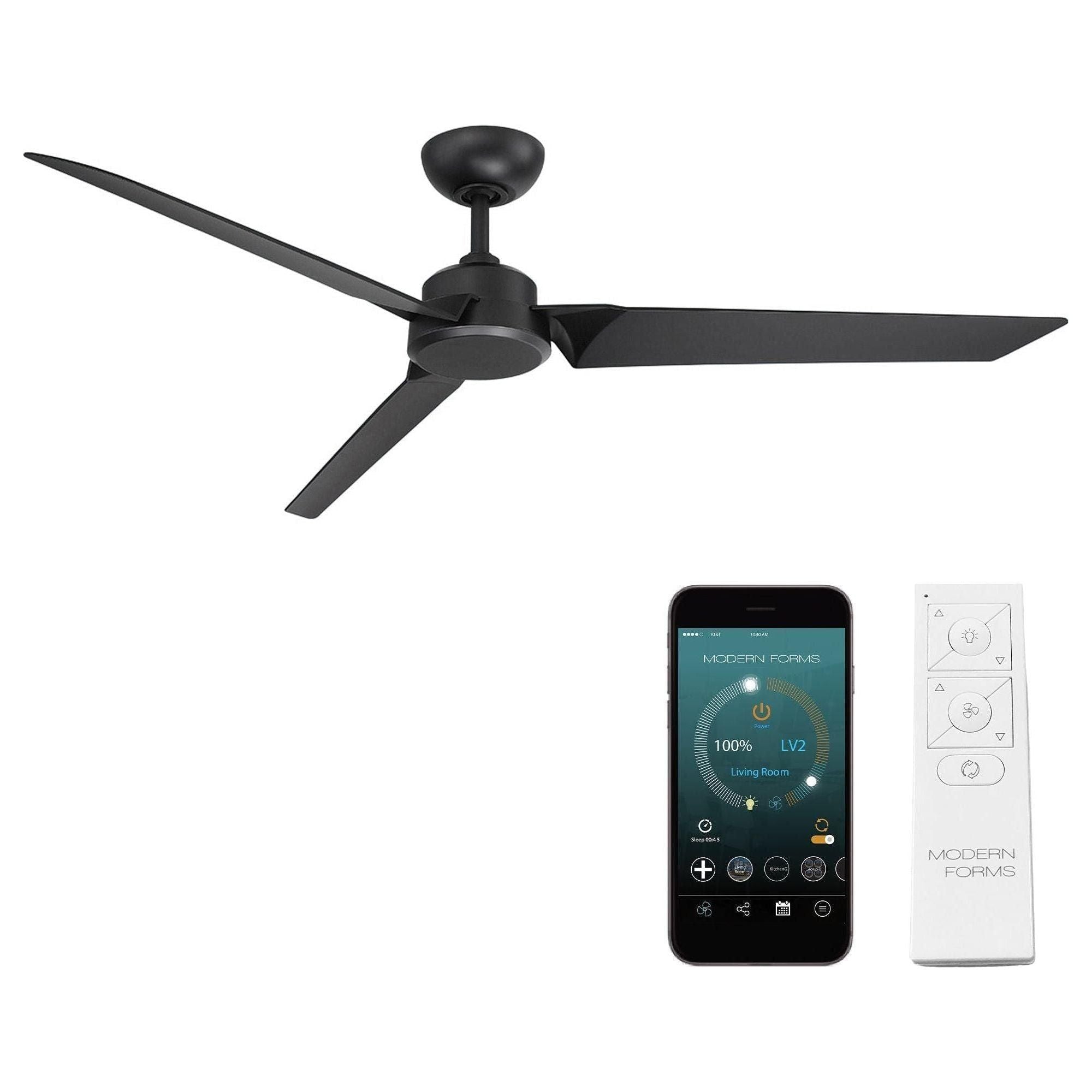 Modern Forms - Roboto Indoor/Outdoor 3-Blade 62" Smart Ceiling Fan with Remote Control - Lights Canada