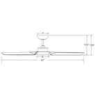 Modern Forms - Roboto Indoor/Outdoor 3-Blade 62" Smart Ceiling Fan with Remote Control - Lights Canada