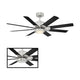Modern Forms - Renegade Indoor/Outdoor 8-Blade 52" Smart Ceiling Fan with LED Light Kit and Remote Control - Lights Canada