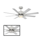 Modern Forms - Renegade Indoor/Outdoor 8-Blade 52" Smart Ceiling Fan with LED Light Kit and Remote Control - Lights Canada