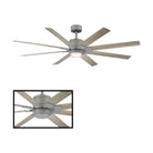 Modern Forms - Renegade Indoor/Outdoor 8-Blade 52" Smart Ceiling Fan with LED Light Kit and Remote Control - Lights Canada