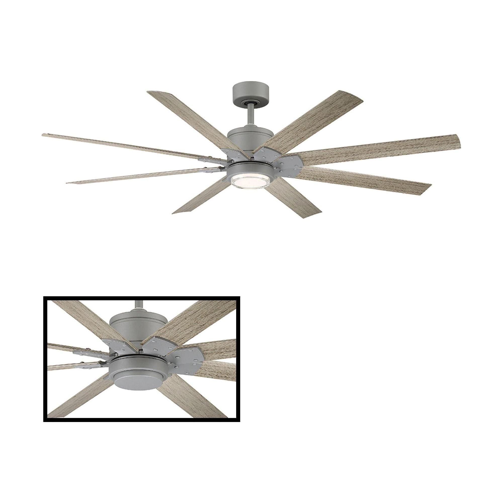 Modern Forms - Renegade Indoor/Outdoor 8-Blade 52" Smart Ceiling Fan with LED Light Kit and Remote Control - Lights Canada