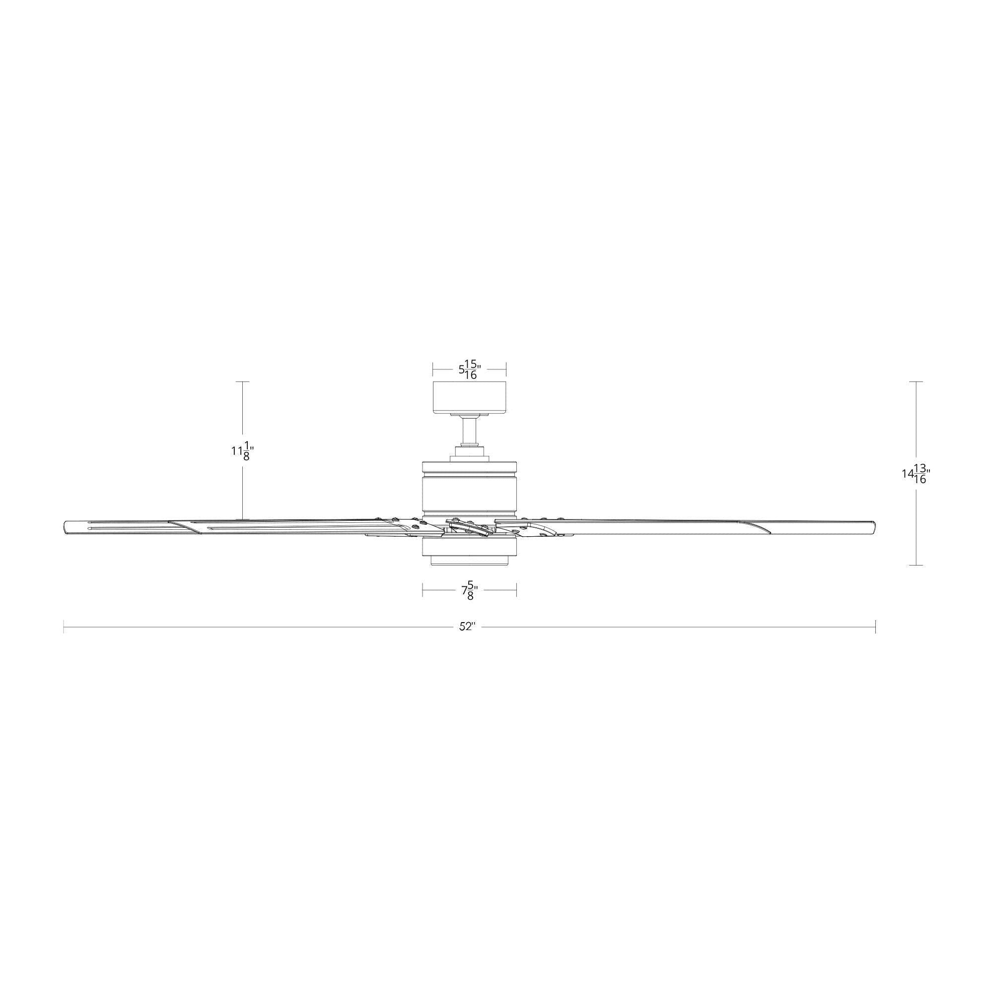 Modern Forms - Renegade Indoor/Outdoor 8-Blade 52" Smart Ceiling Fan with LED Light Kit and Remote Control - Lights Canada
