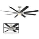 Modern Forms - Renegade Indoor/Outdoor 8-Blade 66" Smart Ceiling Fan with LED Light Kit and Remote Control - Lights Canada