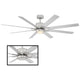 Modern Forms - Renegade Indoor/Outdoor 8-Blade 66" Smart Ceiling Fan with LED Light Kit and Remote Control - Lights Canada