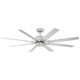 Modern Forms - Renegade Indoor/Outdoor 8-Blade 66" Smart Ceiling Fan with LED Light Kit and Remote Control - Lights Canada