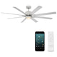 Modern Forms - Renegade Indoor/Outdoor 8-Blade 66" Smart Ceiling Fan with LED Light Kit and Remote Control - Lights Canada
