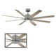 Modern Forms - Renegade Indoor/Outdoor 8-Blade 66" Smart Ceiling Fan with LED Light Kit and Remote Control - Lights Canada