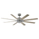 Modern Forms - Renegade Indoor/Outdoor 8-Blade 66" Smart Ceiling Fan with LED Light Kit and Remote Control - Lights Canada