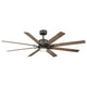 Modern Forms - Renegade Indoor/Outdoor 8-Blade 66" Smart Ceiling Fan with LED Light Kit and Remote Control - Lights Canada