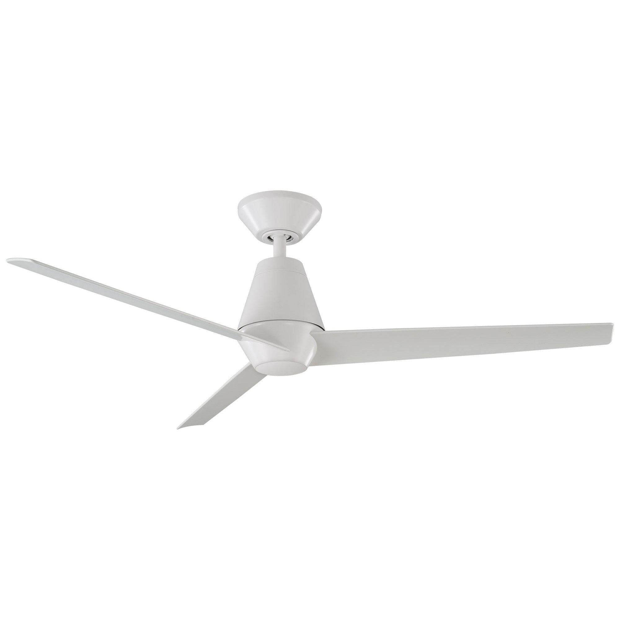Modern Forms - Slim Indoor/Outdoor 3-Blade 52" Smart Ceiling Fan with LED Light Kit and Remote Control - Lights Canada